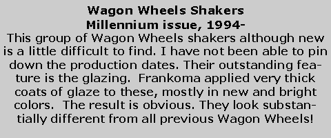 Wagon Wheels Millennium shaker description
